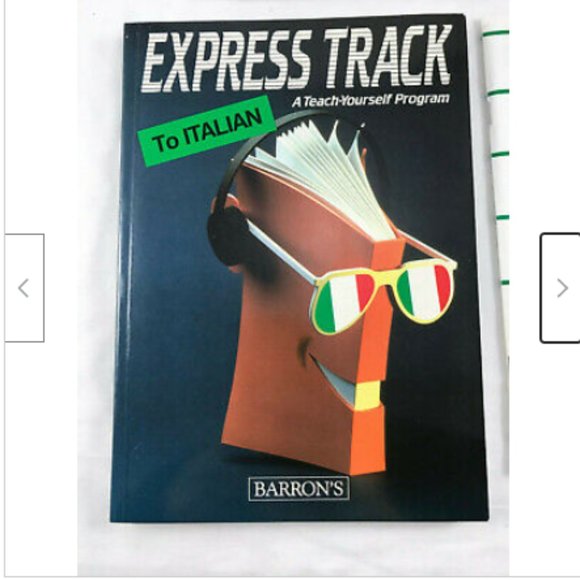 Express Track to Italian Teach Yourself Program 4 Audio CDs + Workbook Barron's - Picture 1 of 6